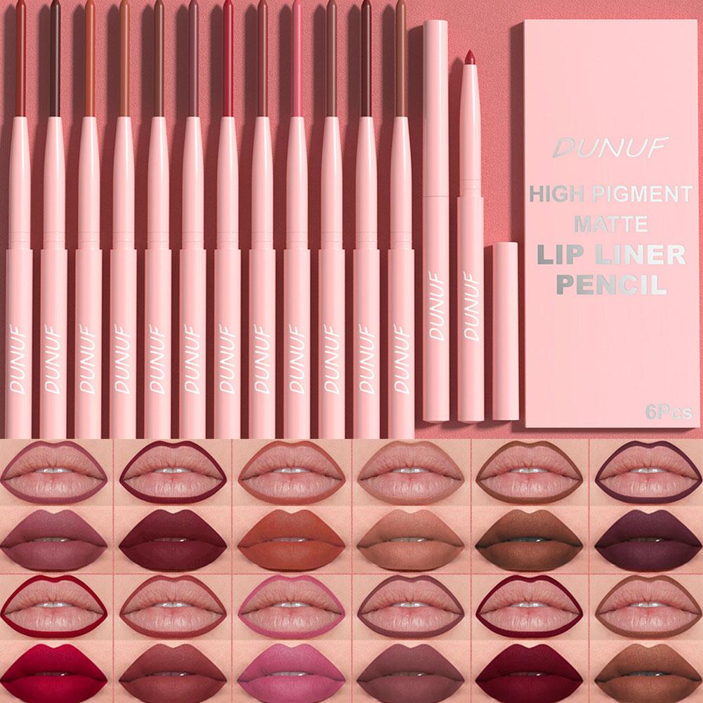 Beauty Linasi Makeup - 6 Color Lip Liner Pen Set