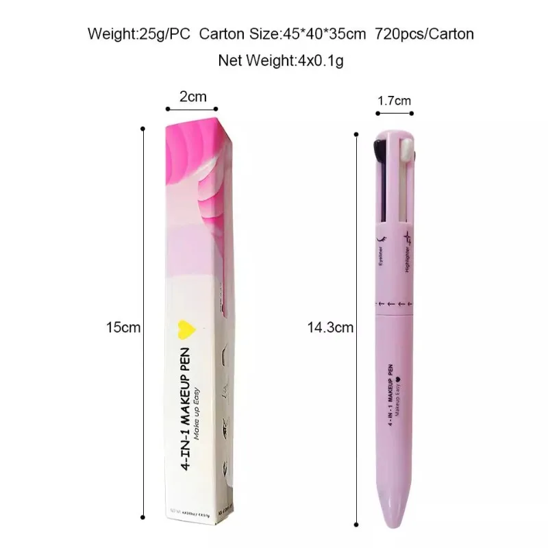 4 In 1 Eyebrow Pencil Lip Line - Beauty Linasi Makeup recension och pris