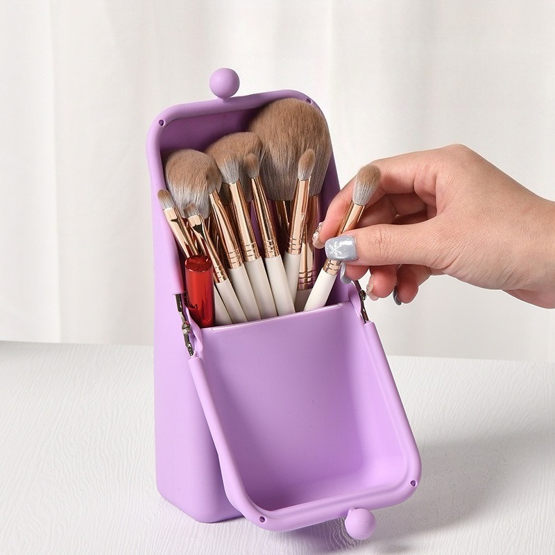 1pcs Silicone Makeup Brush Sto - Beauty Preservation Makeup Bag recension och pris