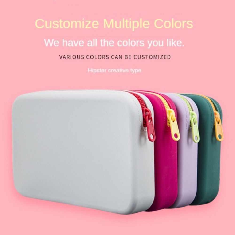 Small Square Silicone Cosmetic - Beauty Preservation Makeup Bag recension och pris