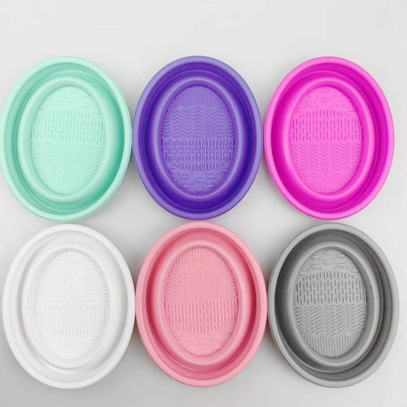Folding Powder Puff Cleaning B - Makeup Brush Set recension och pris