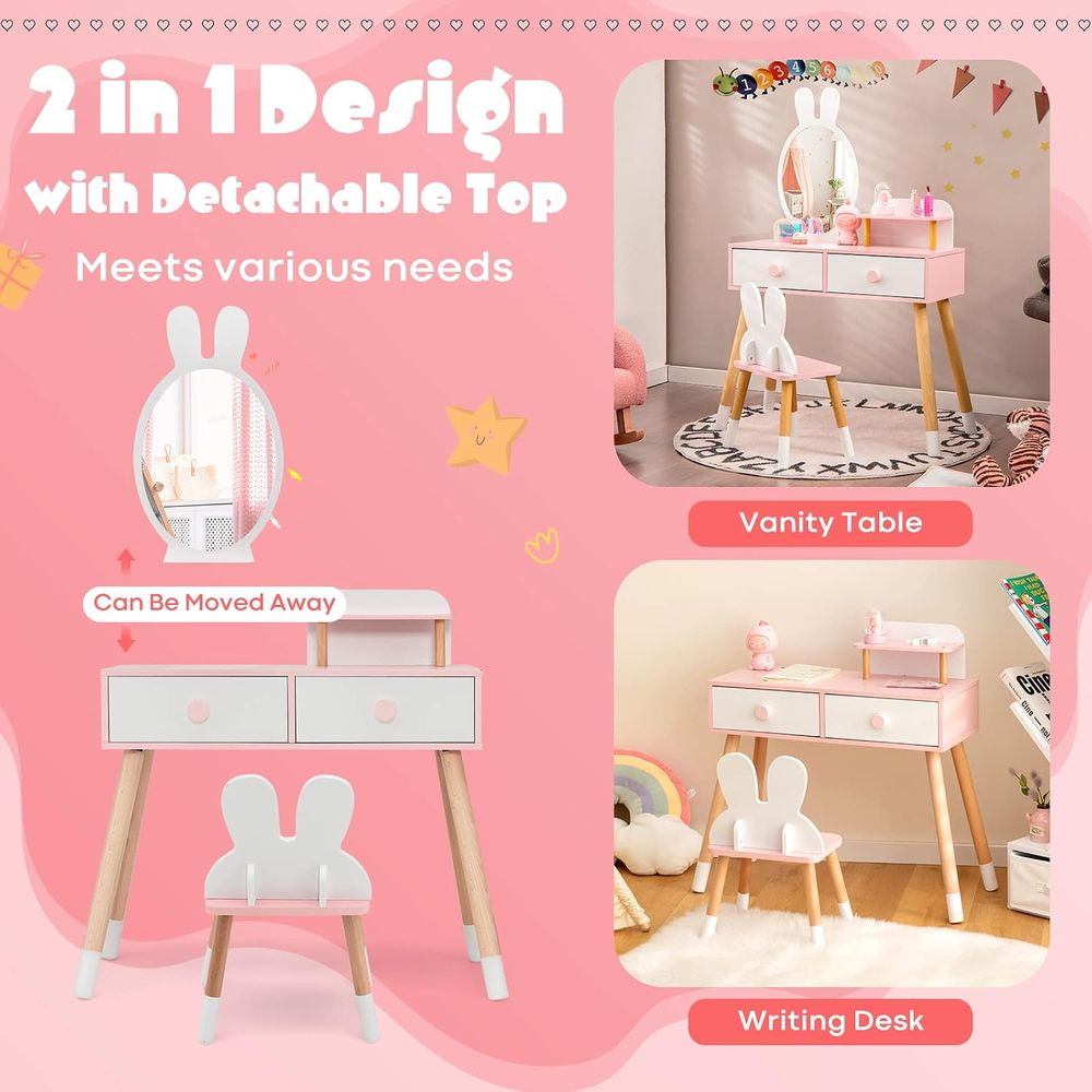 EY Kids Vanity, Rabbit Themed  - Beauty Makeup For Kids recension och pris