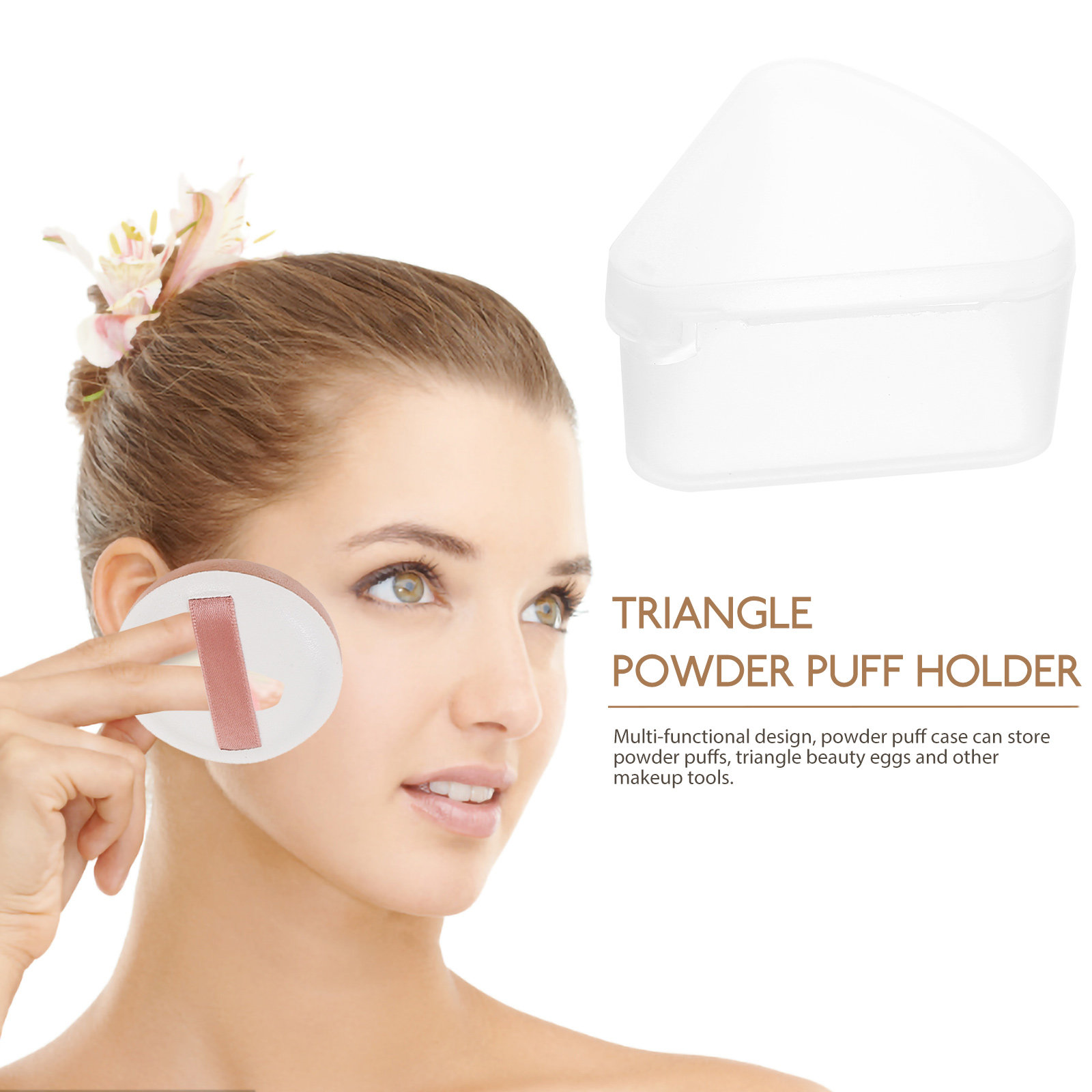 6Pcs Triangle Powder Puff Case - Beauty Makeup Case recension och pris