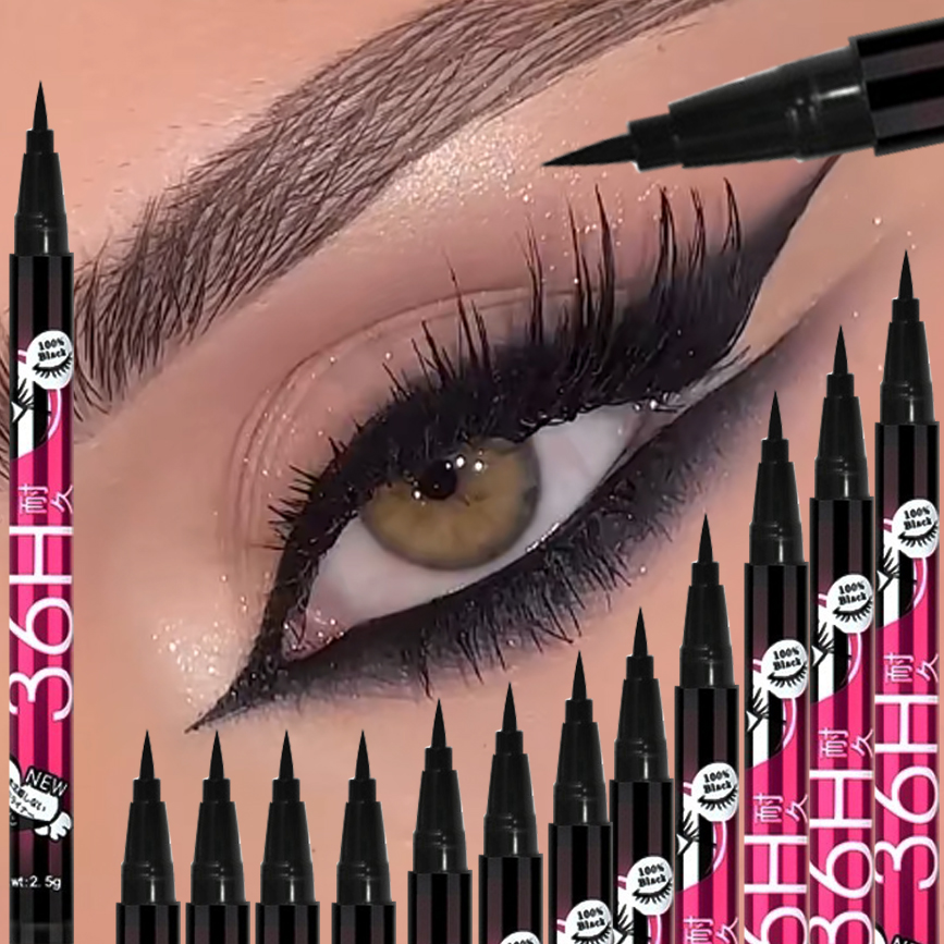 1/5/12PCS Black Liquid Eyeline - Beauty Linasi Makeup recension och pris