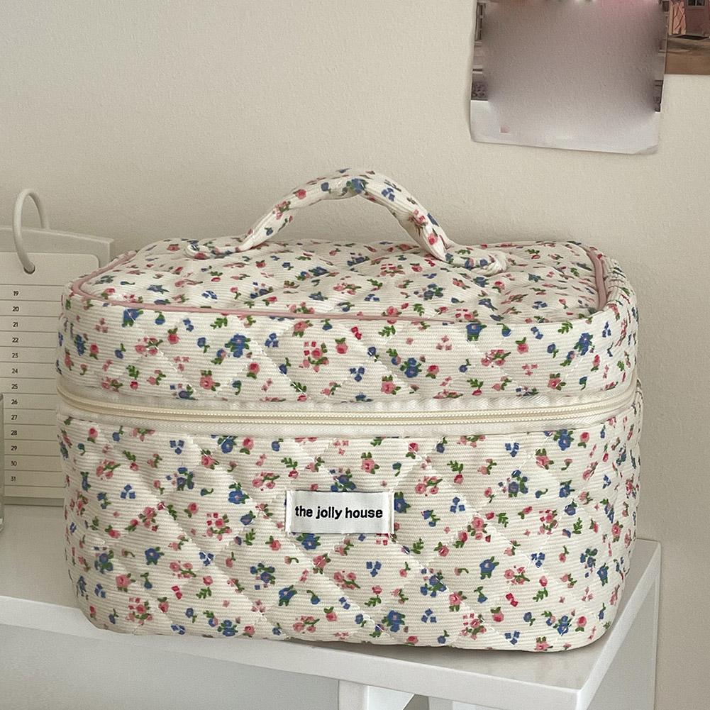 Vintage Floral Quilted Makeup  - Beauty Preservation Makeup Bag recension och pris
