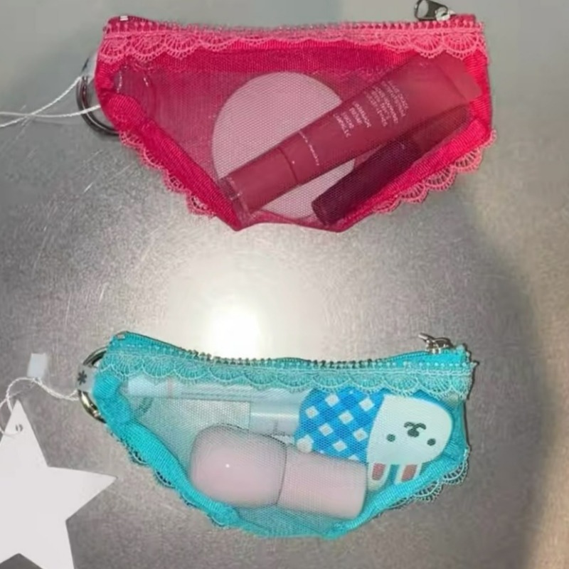Briefs Shape Lace Trim Makeup  - Beauty Preservation Makeup Bag recension och pris