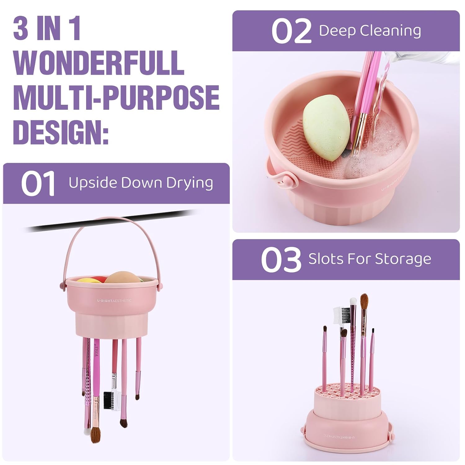 Makeup Brush Cleaning Bowl Bea - Makeup Brush Set recension och pris