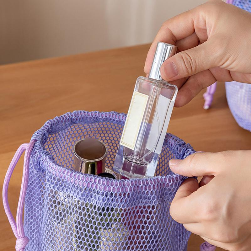 Nylon Mesh Drawstring Storage  - Beauty Preservation Makeup Bag recension och pris