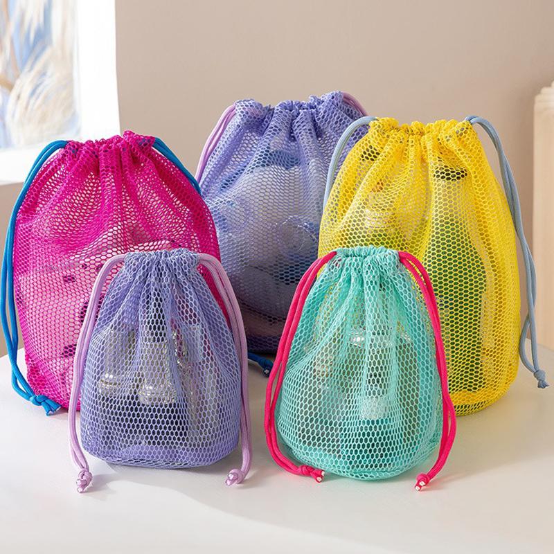 Nylon Mesh Drawstring Storage  - Beauty Preservation Makeup Bag recension och pris
