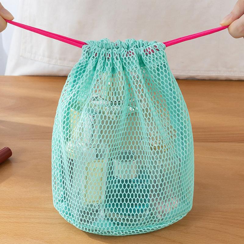 Nylon Mesh Drawstring Storage  - Beauty Preservation Makeup Bag recension och pris