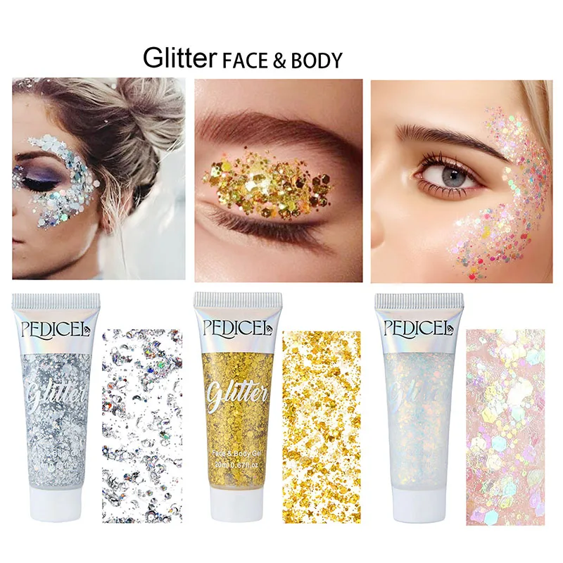 Face Glitter Gel Cream Jewels  - Body Shimmer Lotion recension och pris