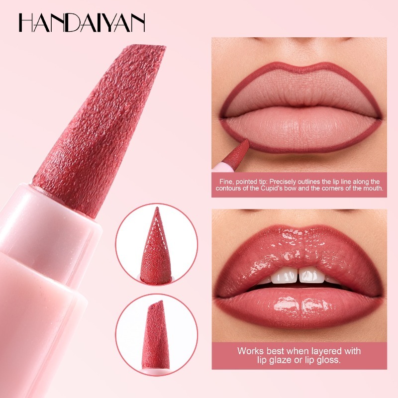 6 Colors Lip Liner Pen Long-La - Beauty Linasi Makeup recension och pris