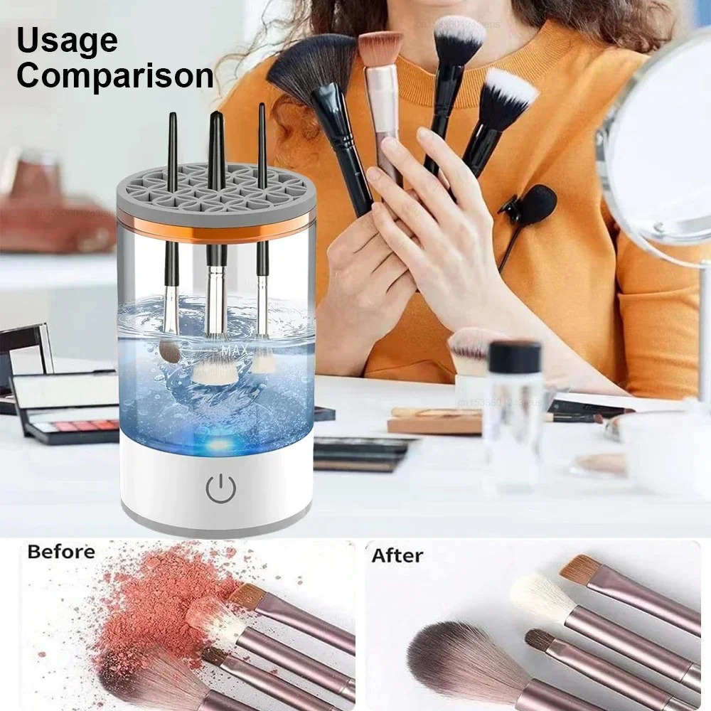 Portable USB Plug Electric Mak - Makeup Brush Set recension och pris