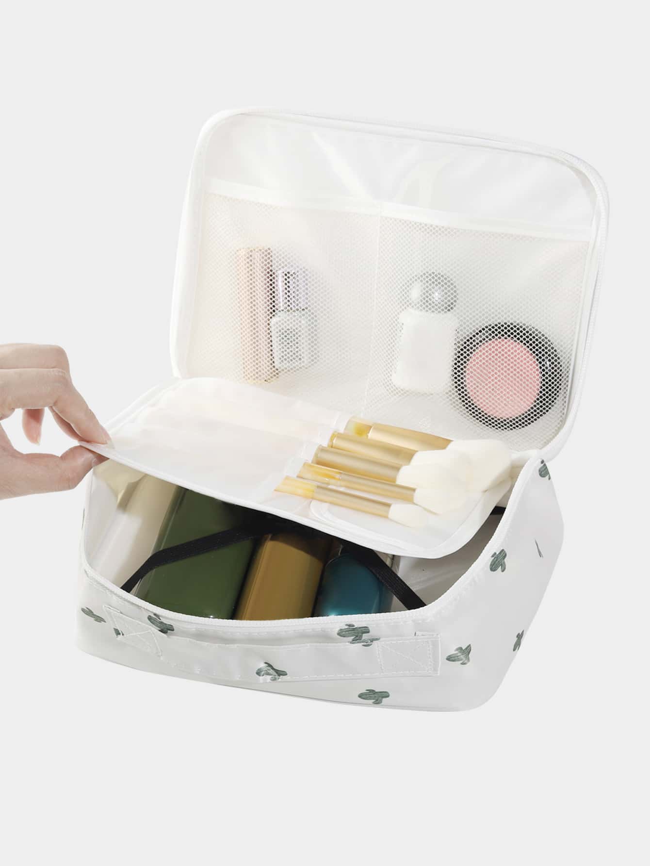1 Pcs Cactus Print Waterproof  - Beauty Makeup Case recension och pris