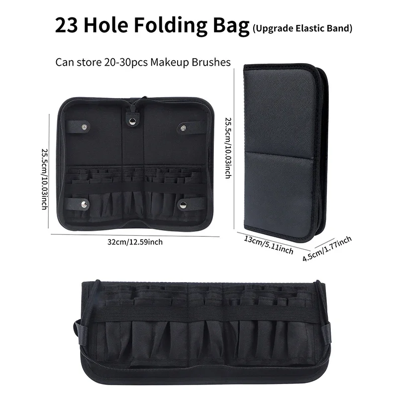 29/23 Holes Foldable Makeup Br - Beauty Makeup Case recension och pris