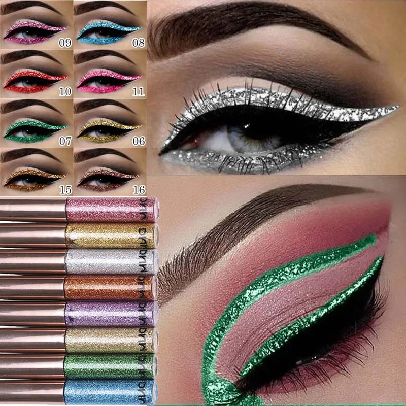 16 Colors Diamond Liquid Eyeli - Beauty Linasi Makeup recension och pris