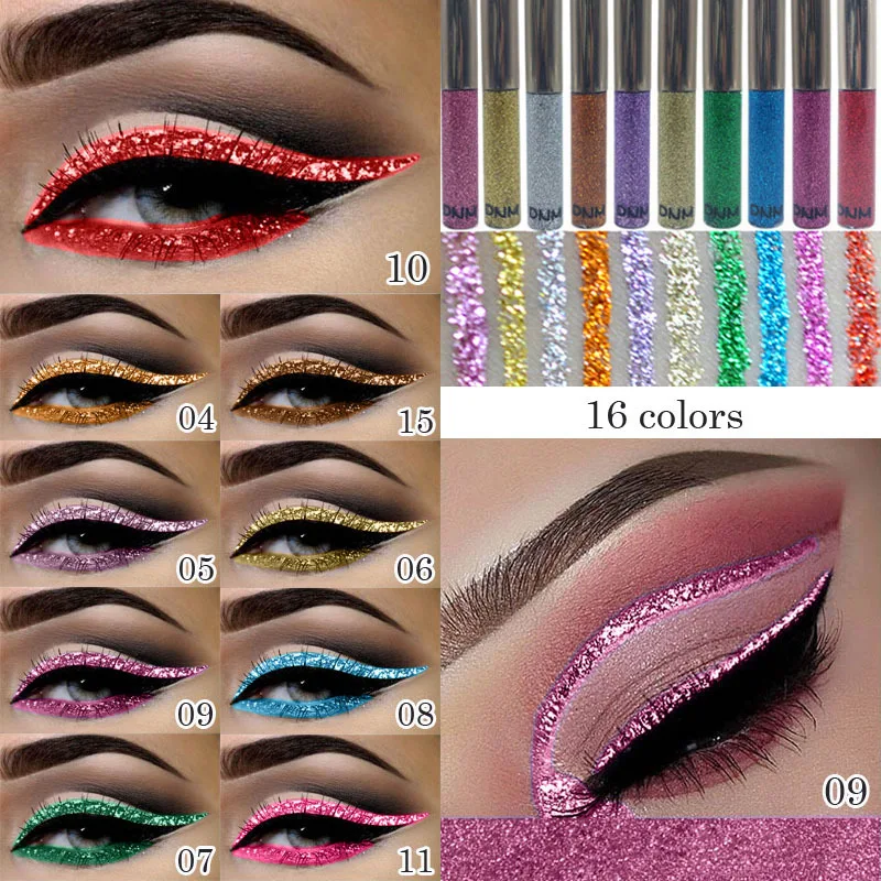 16 Colors Diamond Liquid Eyeli - Beauty Linasi Makeup recension och pris