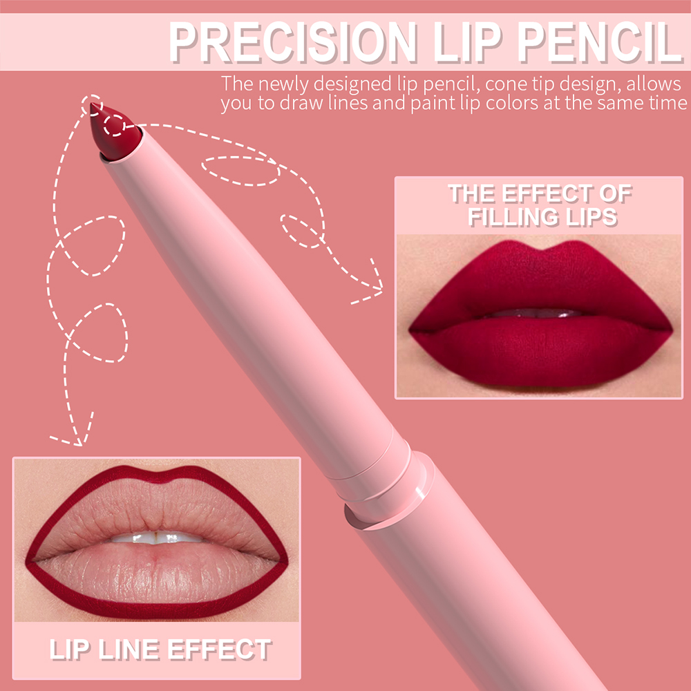 6pcs Lip Liner Pen Set Long-La - Beauty Linasi Makeup recension och pris