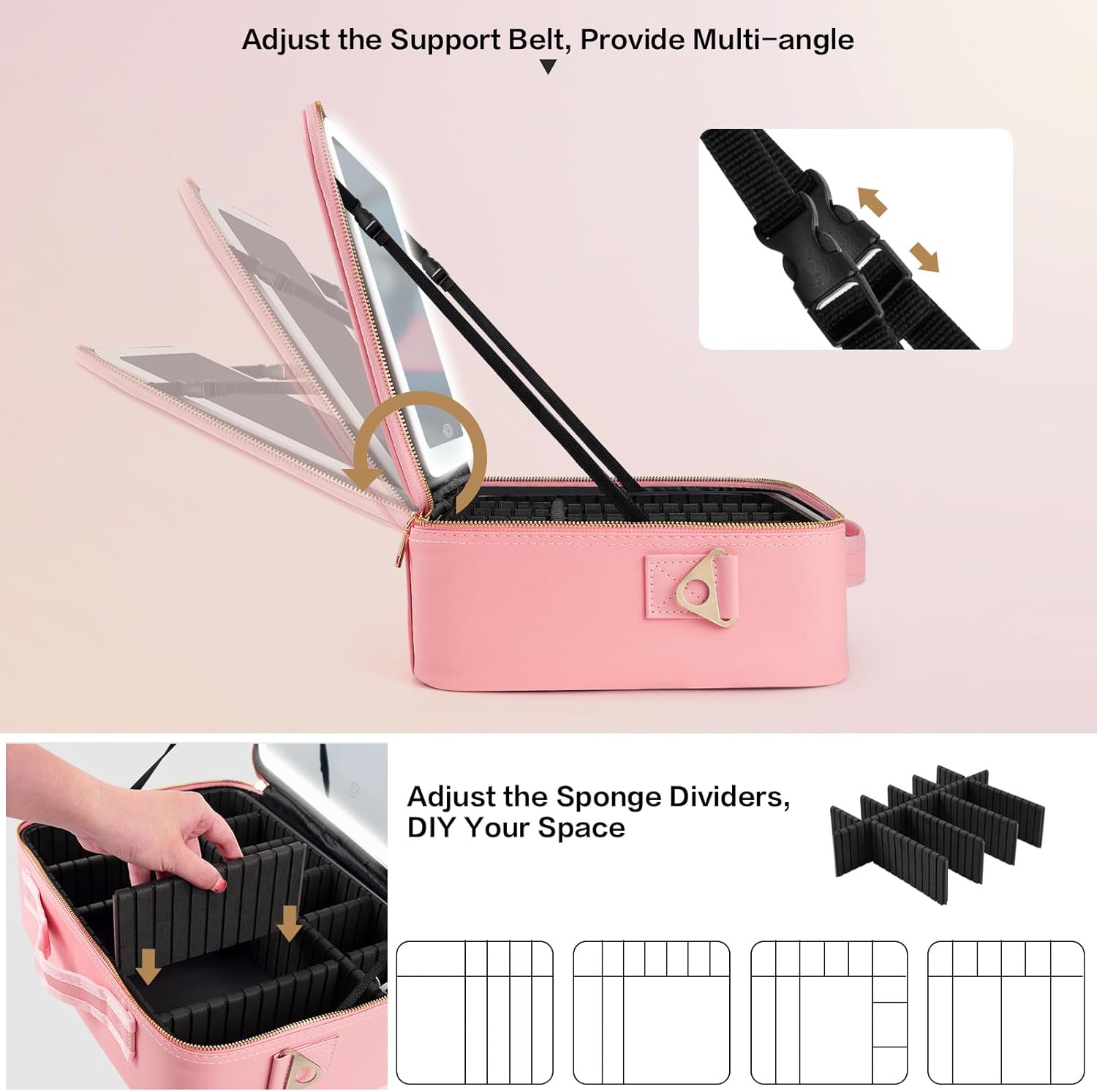 Large Capacity Makeup Bag 15'' - Beauty Makeup Case recension och pris